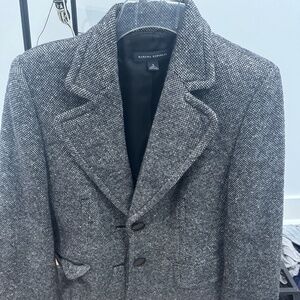 Banana Republic Women Tweed Blazer Button Size 6  Dark Grey Office Career